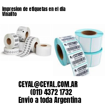 impresion de etiquetas en el dia Vinalito