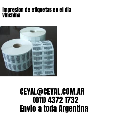 impresion de etiquetas en el dia Vinchina