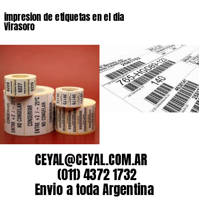 impresion de etiquetas en el dia Virasoro