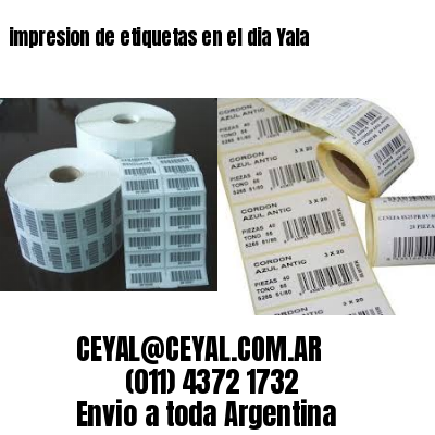 impresion de etiquetas en el dia Yala