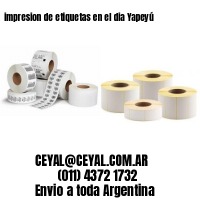 impresion de etiquetas en el dia Yapeyú