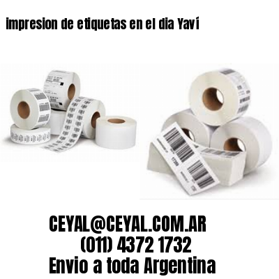 impresion de etiquetas en el dia Yaví