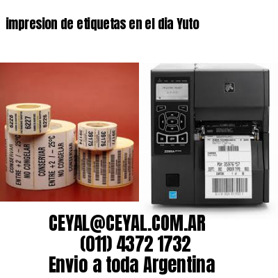 impresion de etiquetas en el dia Yuto
