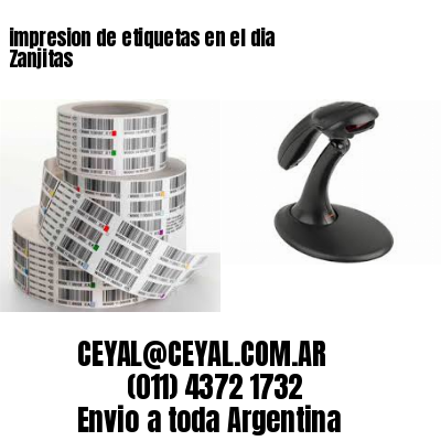 impresion de etiquetas en el dia Zanjitas