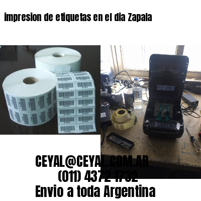 impresion de etiquetas en el dia Zapala