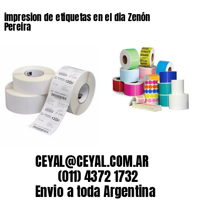 impresion de etiquetas en el dia Zenón Pereira