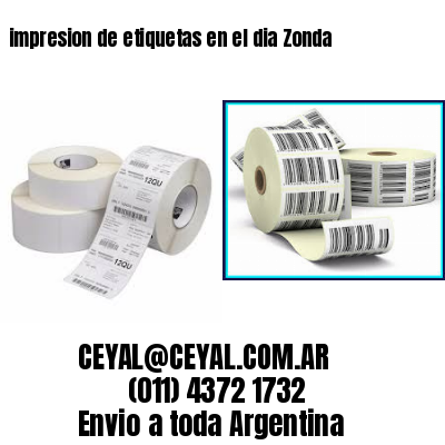 impresion de etiquetas en el dia Zonda