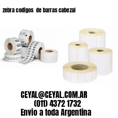 zebra codigos  de barras cabezal