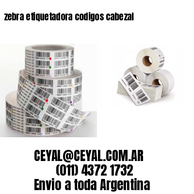 zebra etiquetadora codigos cabezal