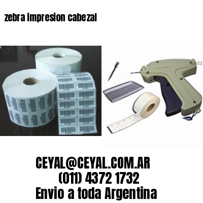 zebra impresion cabezal