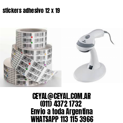 stickers adhesivo 12 x 19