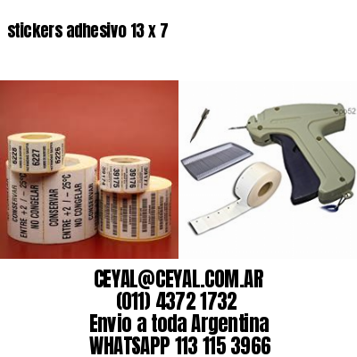 stickers adhesivo 13 x 7