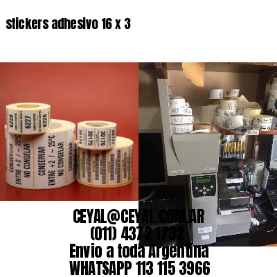stickers adhesivo 16 x 3