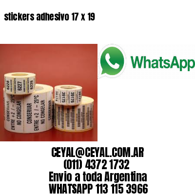 stickers adhesivo 17 x 19