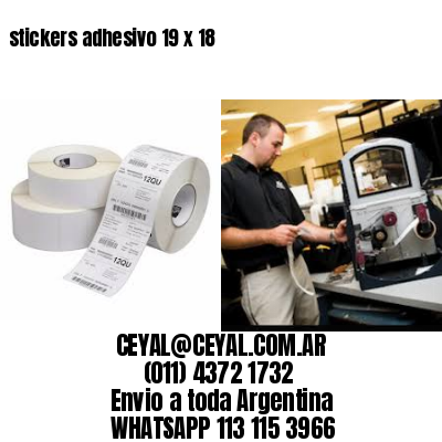 stickers adhesivo 19 x 18