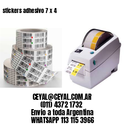 stickers adhesivo 7 x 4