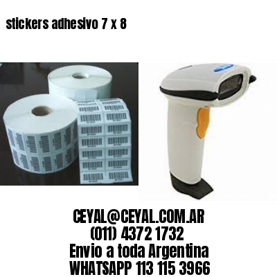 stickers adhesivo 7 x 8