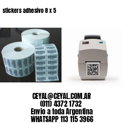 stickers adhesivo 8 x 5