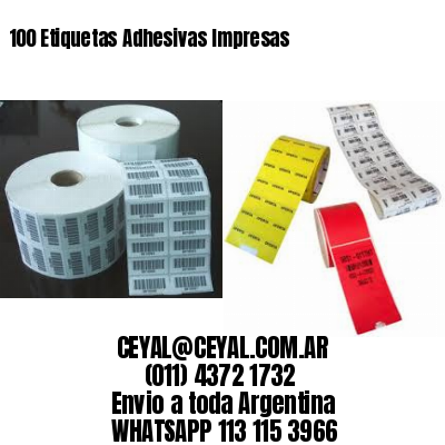 100 Etiquetas Adhesivas Impresas
