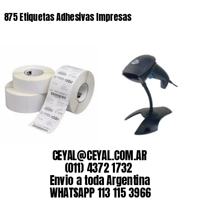 875 Etiquetas Adhesivas Impresas