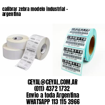 calibrar zebra modelo industrial – argentina