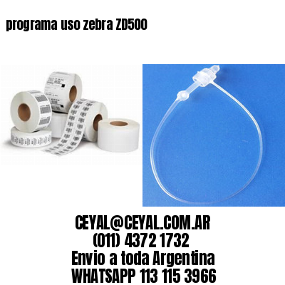 programa uso zebra ZD500