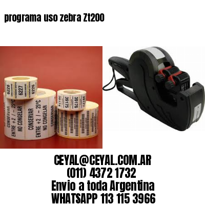 programa uso zebra Zt200