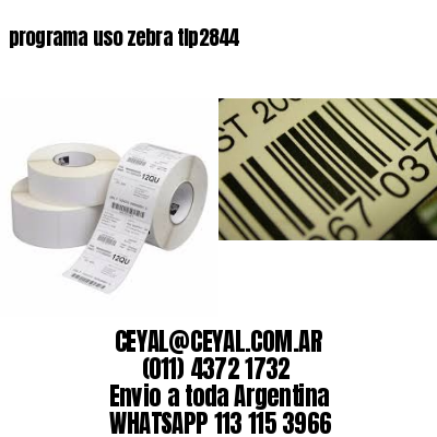 programa uso zebra tlp2844