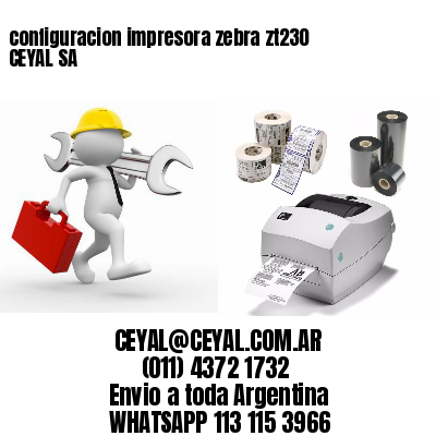 configuracion impresora zebra zt230 CEYAL SA
