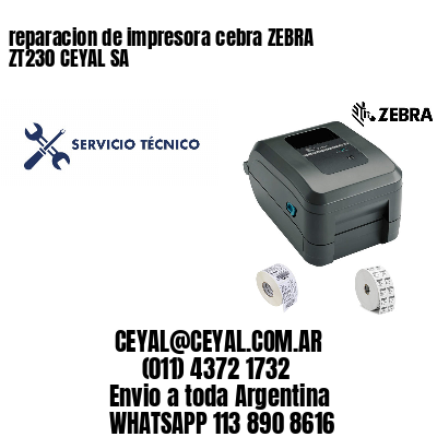 reparacion de impresora cebra ZEBRA ZT230 CEYAL SA