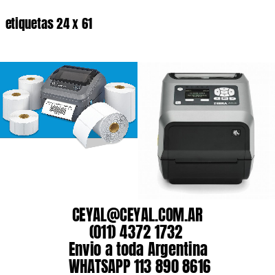 etiquetas 24 x 61