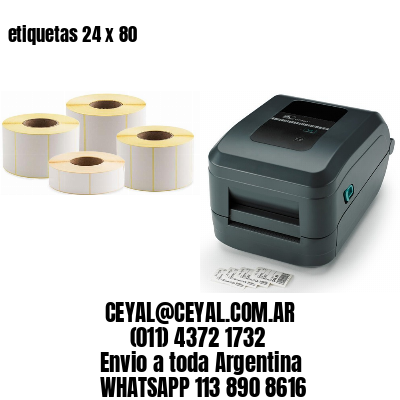 etiquetas 24 x 80
