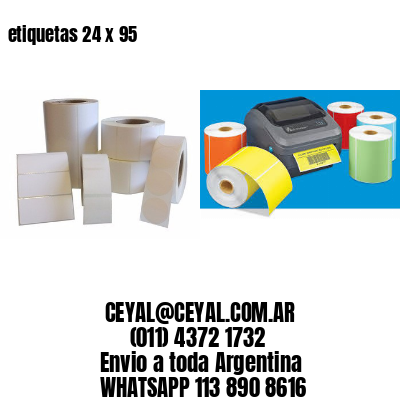etiquetas 24 x 95