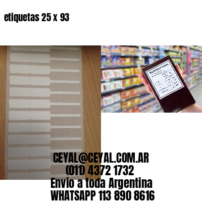 etiquetas 25 x 93