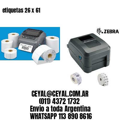 etiquetas 26 x 61