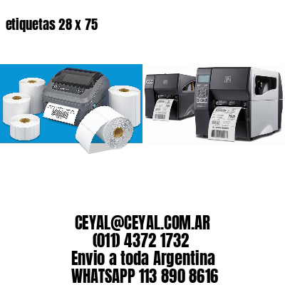 etiquetas 28 x 75