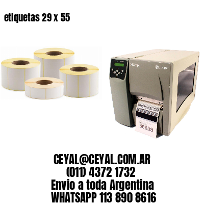 etiquetas 29 x 55