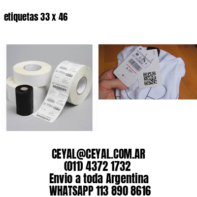etiquetas 33 x 46