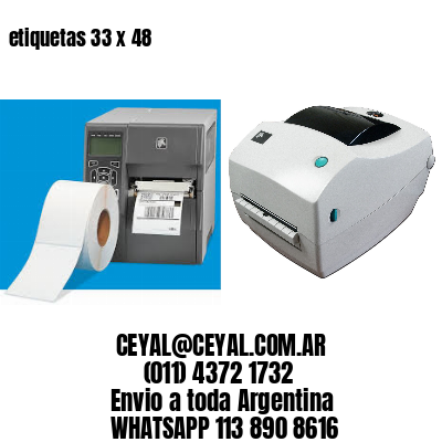 etiquetas 33 x 48