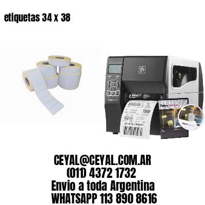 etiquetas 34 x 38