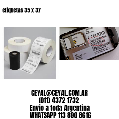 etiquetas 35 x 37