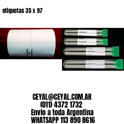 etiquetas 35 x 97