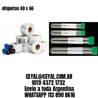etiquetas 40 x 66
