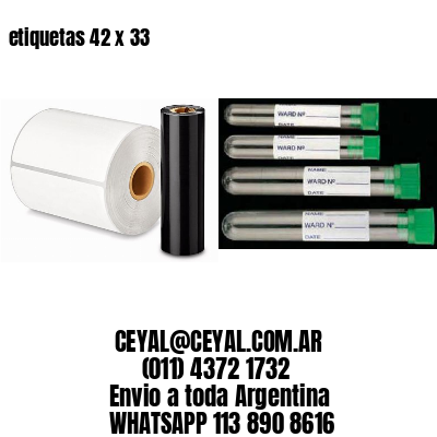 etiquetas 42 x 33