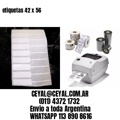 etiquetas 42 x 56