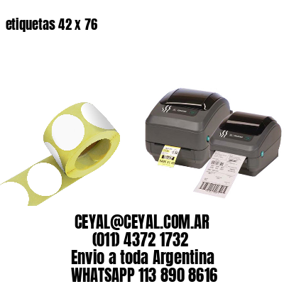 etiquetas 42 x 76