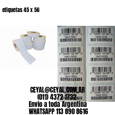 etiquetas 45 x 56
