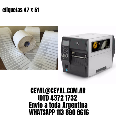 etiquetas 47 x 51