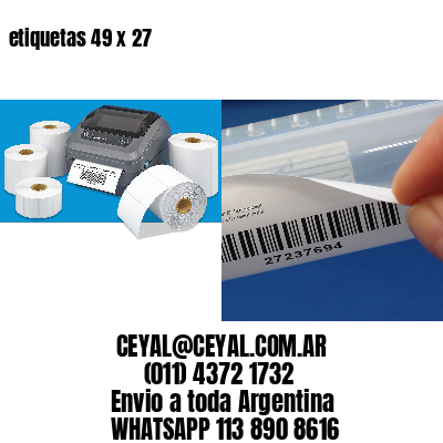 etiquetas 49 x 27