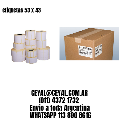 etiquetas 53 x 43